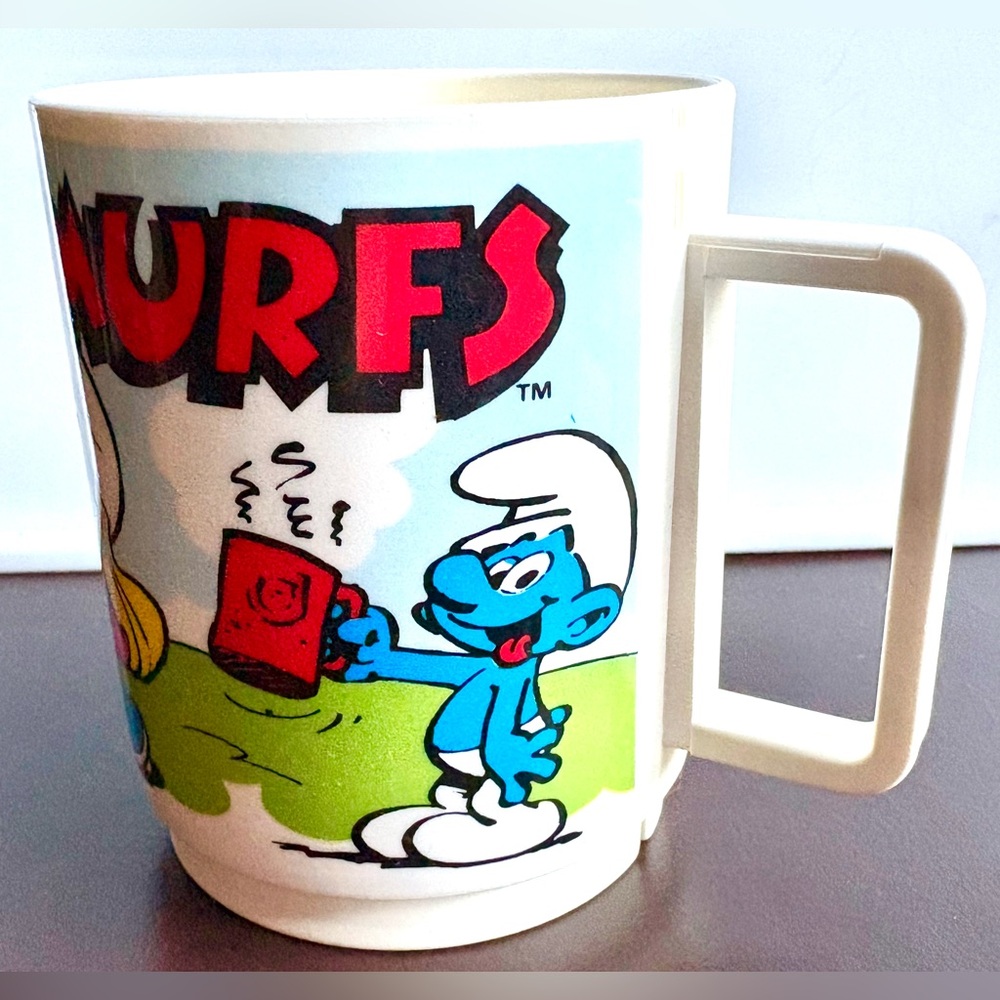 Vintage 1980’s Smurfs Deka Mug